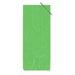 5in. x 11in. Lime Green Poly Bags (36)